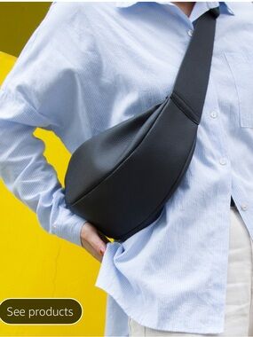 DONNAIN Genuine Leather Sling Bag Crossbody Bag